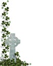 St Patricks Day Celtic Cross Border Royalty Free Stock Photo