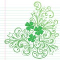 St Patricks Day Colvers Sketchy Doodles Vector