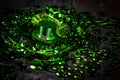 St.Patrick`s day holiday symbol. Close up view. Selective focus.