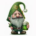 St. Patricks Day Gnome With Beer Mug