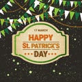 St. Patricks Day Greeting Card Or Decoration Poster Holiday Background Royalty Free Stock Photo
