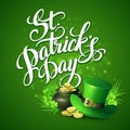 St. Patricks Day greeting. Vector illustration