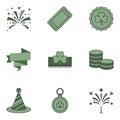 St Patricks Day icons and symbols Royalty Free Stock Photo