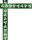 St Patricks Day Irish Border shamrocks