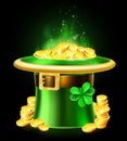 St Patricks Day Leprechaun Shamrock Hat of Gold