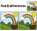 St. Patricks Day Rainbow Find The Differences