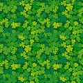 St. Patricks day seamless background. Vector shamrock pattern Royalty Free Stock Photo