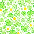 St. Patricks Day seamless pattern Royalty Free Stock Photo