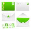 St. Patricks Day Set 1 - Envelopes Royalty Free Stock Photo