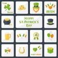 St. Patricks Day set Royalty Free Stock Photo