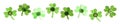 St Patricks Day shamrock border Royalty Free Stock Photo