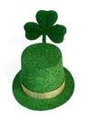 St. Patricks Day shamrock & leprechaun hat Royalty Free Stock Photo