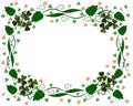 St Patricks Day Shamrocks border