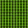 St. Patricks day tartan plaid. Scottish pattern in green cage. Scottish cage. Vector seamless pattern