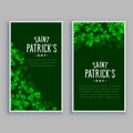 St. patricks day vertical banners set