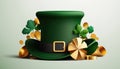 St. Patricks Day vintage holiday badge design.