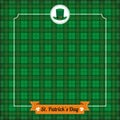 St. Patricks Day Vintage Tartan Cover Ribbon