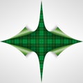 St. Patricks Day Vintage Tartan Cover 4 Scrolled Corners