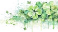 St. Patricks Day with a vivid depiction of the clover