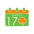 St. Patricks flat icon vector illustration. St. Patricks Day icon design isolated on white background