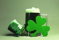 St Patricks Green Beer, Shamrock & Leprechaun Hat