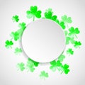 Shamrock background for Saint Patricks Day.