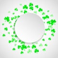 Shamrock background for Saint Patricks Day.