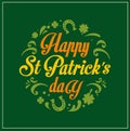 St. Patrics Day poster Royalty Free Stock Photo
