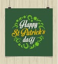 St. Patrics Day poster Royalty Free Stock Photo