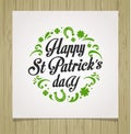St. Patrics Day poster Royalty Free Stock Photo