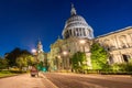 London St paul cathedral sunset Royalty Free Stock Photo