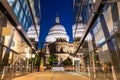 London St paul cathedral sunset Royalty Free Stock Photo