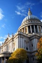 St. Paul Cathedral in Autumn Royalty Free Stock Photo