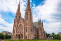 St. Paul Church from the Ill river in Strasbourg, Alsace