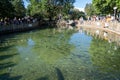 Fish pond at the Natural Resources Park, sponsored by the Minnesota DNR Department of