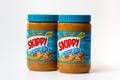 Two Jars of Creamy Skippy Peanut Butter Container and Trademark Logo