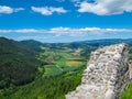 St Paul - Ruins of castle Rabenstein in St Paul in Lavanttal, Wolfsberg, Carinthia, Austria. Panoramic view Royalty Free Stock Photo