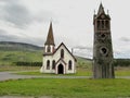 St. Paul`s Anglican Church and Belfry in Gitwangak, Kitwanga at the Junction of the Stewart Cassiar Highway, BC, Canada