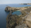 St Pauls Bay at Lindos on the Island of Rhodes Greece Royalty Free Stock Photo