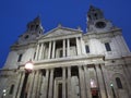 St Paul`s Cathedral, Anglican cathedral, the seat of the Bishop of London and the mother church of the Diocese of London Royalty Free Stock Photo