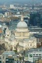 St.Paul`s Cathedral photo aerial photo