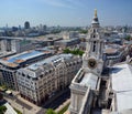 St Paul's Cathedral Clock Tower Panorama of London.
