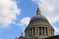 St. Paul Cathedral Dome in London Royalty Free Stock Photo