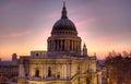 St Paul's Cathedral at dusk