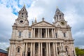 St. Paul`s Cathedral facade, London, UK Royalty Free Stock Photo