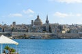 Valletta coast with the Anglican St Paul\'s Pro-Cathedral (1839). Valletta, Malta, Europe