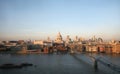 St Paul's Cathedral and Millennium Bridge