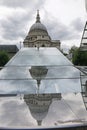 St Paul's Cathedral reflected in an office block Royalty Free Stock Photo