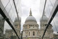 St Paul's Cathedral reflected in an office block