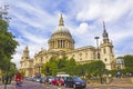 St Paul`s Cathedral and St Paul`s Churchyard London England